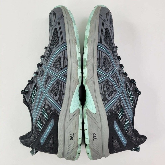 Asics Womens Gel Venture 6 1012A504 Blue Running Shoes Lace Up Low Top Size 9 - Picture 5 of 8